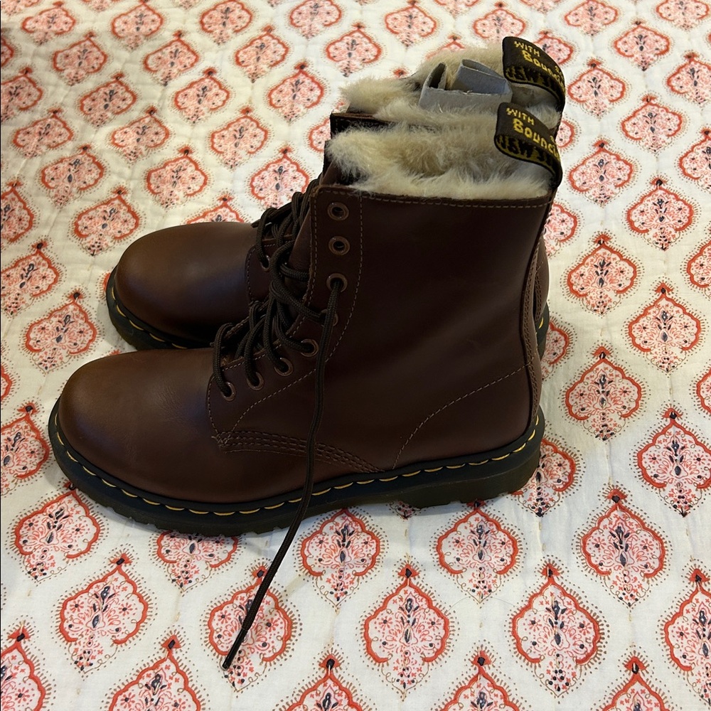 Dr. Martens Dark Brown Women’s Boots - Picture 6 of 8